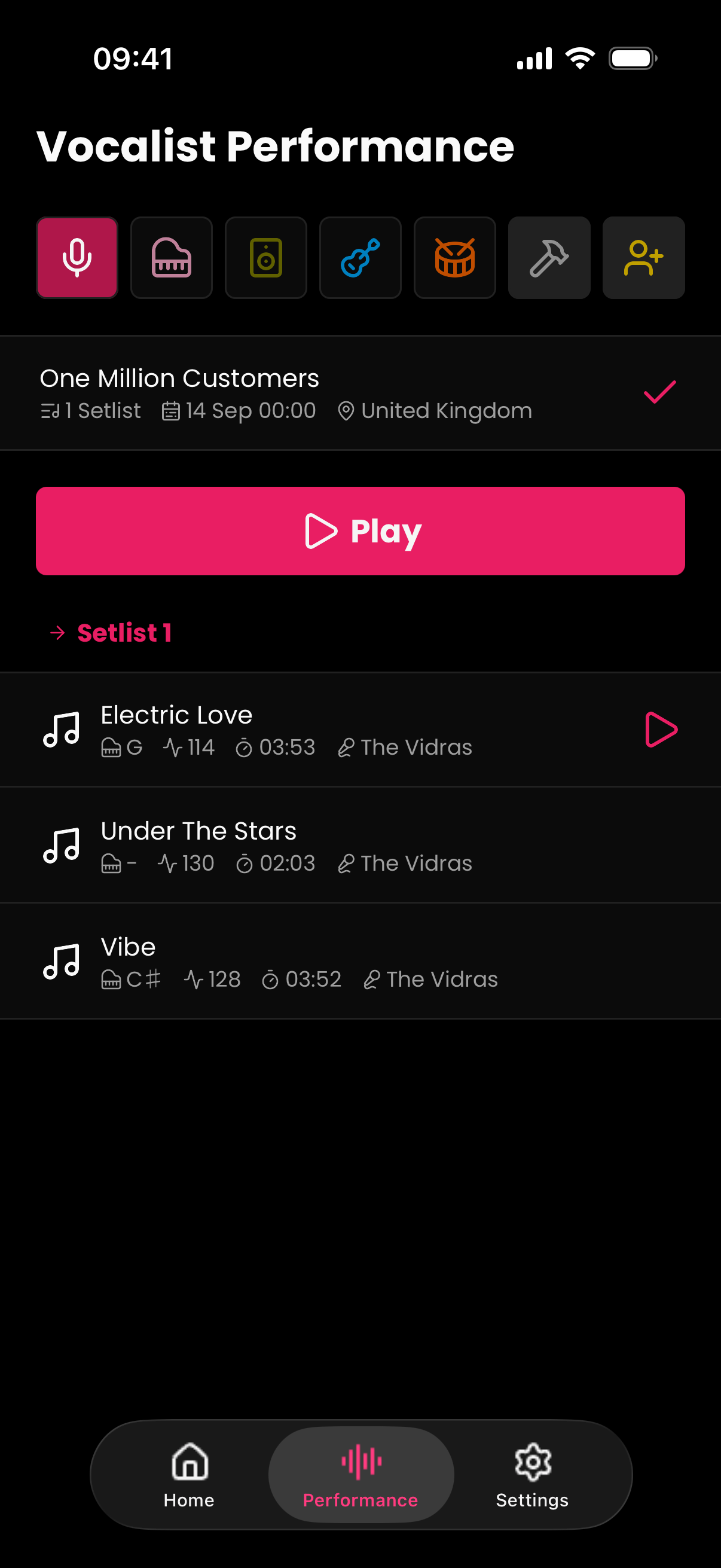 Effortless Setlist Building